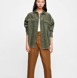 🔴Zara Corduroy Button Up